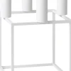 Kubus 4, Candle Holder, White