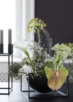 Kubus Bowl centerpiece, Large, Blac