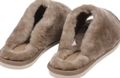 KVINA - OPEN SHEARLING SLIPPER