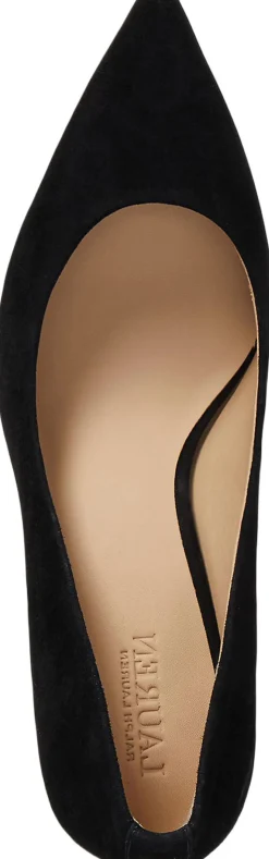 Lanette Suede Block-Heel Pump