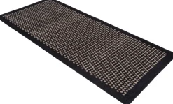Løber 90x200 cm, dot sort/sand