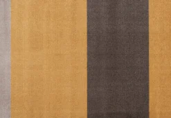 Løber, 130x90 cm, stripes-horizon dijon/brun/sand