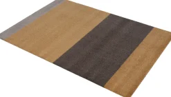 Løber, 130x90 cm, stripes-horizon dijon/brun/sand