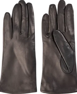 Læderhandsker med uld