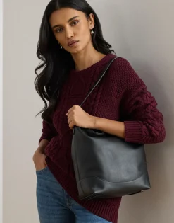 Leather Large Tasha Bucket Bag