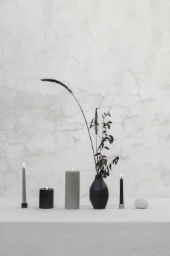 LED taper candle, Sandstone, Smooth, 2-pack, 2,3x20,5 cm