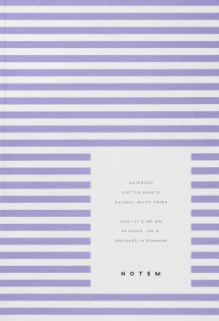 Lille notesbog, lavendel striber