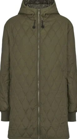 Line Hood Quilt jakke