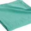 Linen Bedspread-240 x 260-Emerald green