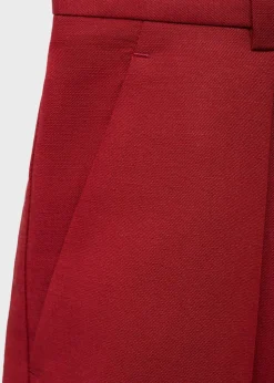 Linen-blend suit bermuda shorts