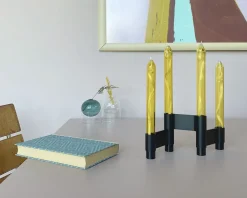 LINK, CANDLE HOLDER, BLACK ANODIZED, 11060B