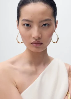 Long asymmetrical draped jumpsuit