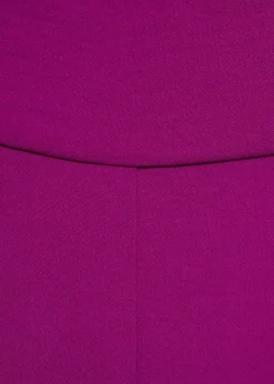 Long jumpsuit with asymmetrical nec