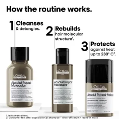 L'Oréal Professionnel Absolut Repair Molecular Discovery Set Mini: Sha