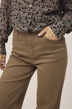 Lova M127 Højtaljet jeans med brede ben - Økologisk bomuld GOTS