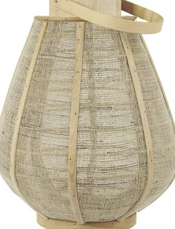 Lygte m/glasindsats konisk hessiansider