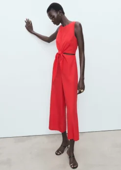 Lyocell jumpsuit with cut-out and k