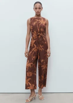 Lyocell jumpsuit with cut-out and k