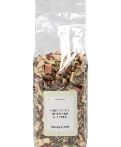 MAGASIN Grøn te rabarber og æble i pose 100g