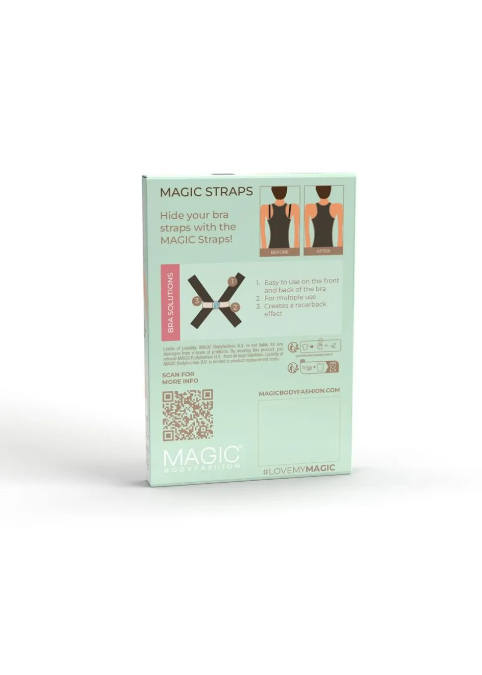 Magic Straps - white-black-skin - one size