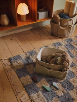 Mara Washable Rug - Mist Blue/Warm Sand
