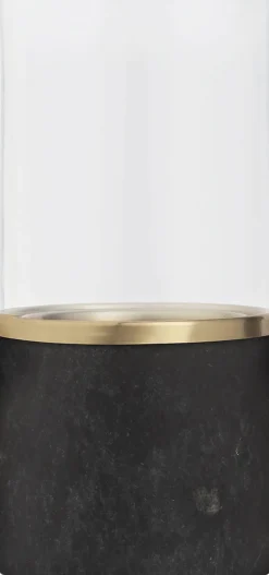 Marble lantern, Galaxy black, 8x17,1 cm