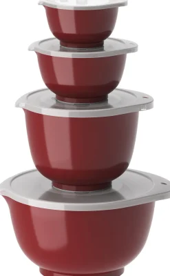 Margrethe-sæt 8 dele 0,25 + 0,5 + 1,5 + 3 L Rød