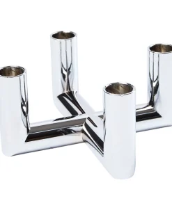 MATRIX Candle Holder - 4'arm Mini Taper - Chrome - 7,5 x 4,5