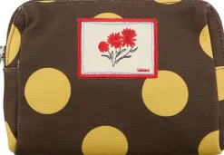 Maxi Polka Canvas Pouch Bag