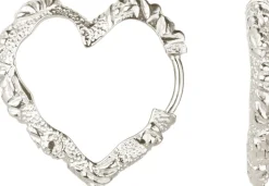 Medium Heart Crush Hoops