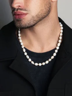 Men's Baroque Pearl Necklace