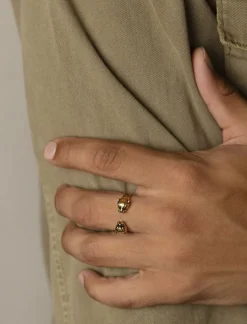 Men's Gold Plated Panther Ring