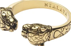 Men's Gold Plated Panther Ring