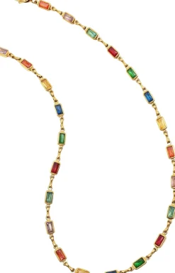 Men's Rectangle Tennis Necklace