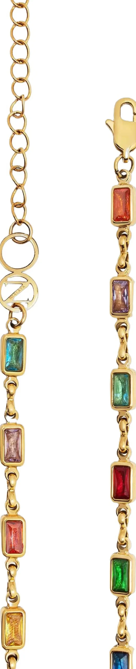 Men's Rectangle Tennis Necklace