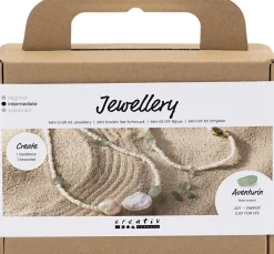 Mini DIY Kit Smykker, Aventurin, halskæde og -armbånd