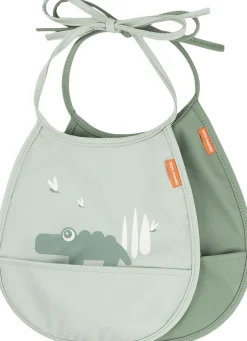 Mini hagesmæk m/lomme 2 stk. Croco Grøn