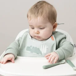 Mini hagesmæk m/lomme 2 stk. Croco Grøn