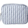 Moira 3 Make up bag Blue Stripe mini