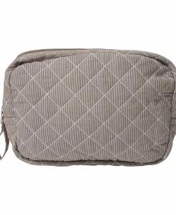 Moira 3 makeup bag Fossil Stripe XS