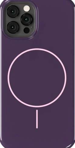 Mono Case Magsafe iPhone 12/12 Pro Deep Plum/Pink