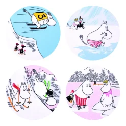 Moomin Arabia bordskånere sæt 4stk Vinterbadning