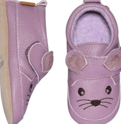 Mouse leather slippers