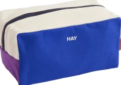 Multi Wash Bag-Medium-Electric blue multi
