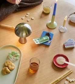 Mush Portable Lamp Nickel