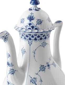 Musselmalet Helblonde Kaffekande 100 cl