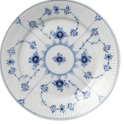 Musselmalet Riflet 19 cm. flad tallerken