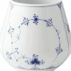 Musselmalet Riflet 15 cm. vase - mellem
