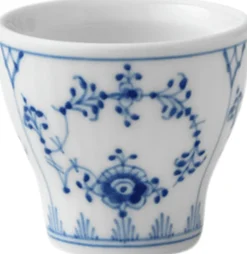 Musselmalet Riflet æggebæger 4,8 cm.