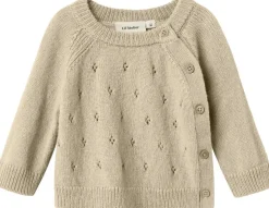 NBNNALIO WOOL LS WRAP KNIT LIL